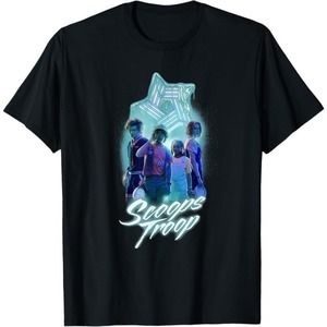 Stranger Things Scoops Troop Neon T-Shirt